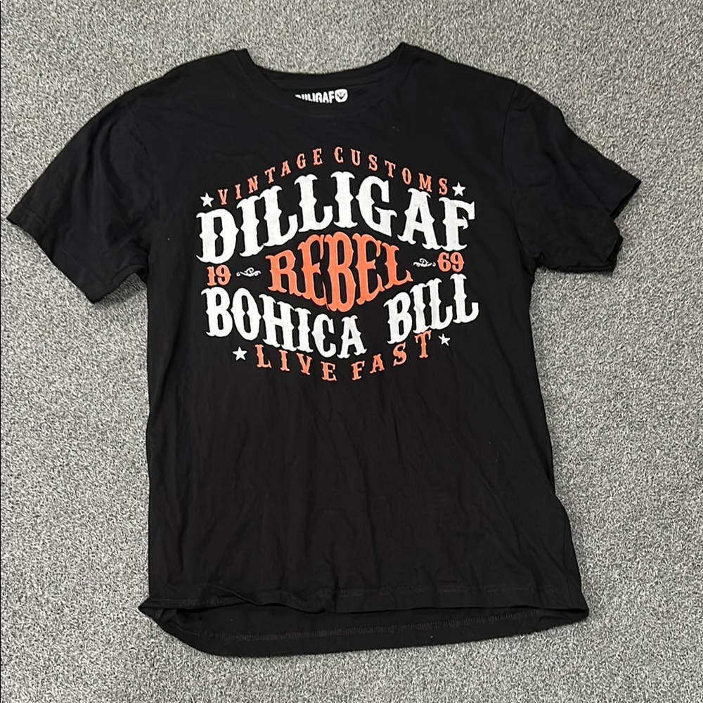 Black DILLIGAF Graphic T-Shirt